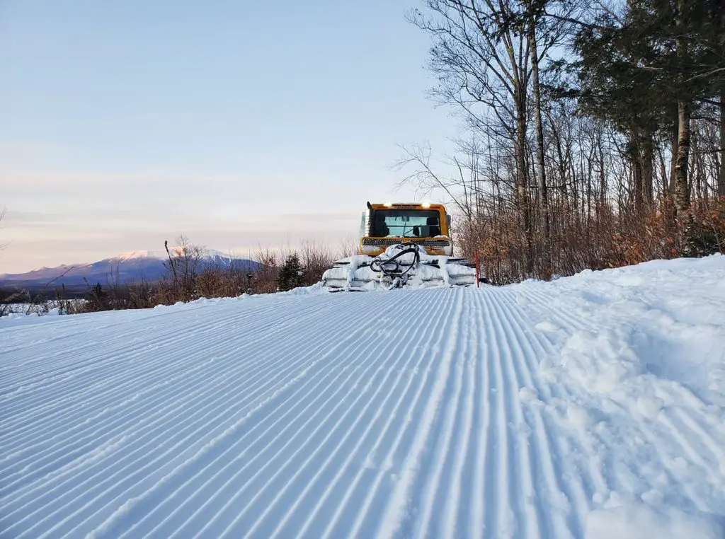 Cross-country ski trails at the New England Outdoor Center near Millinocket, ME