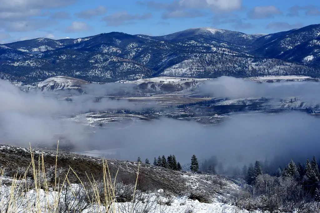 View over Methow Valley cross-country skiing